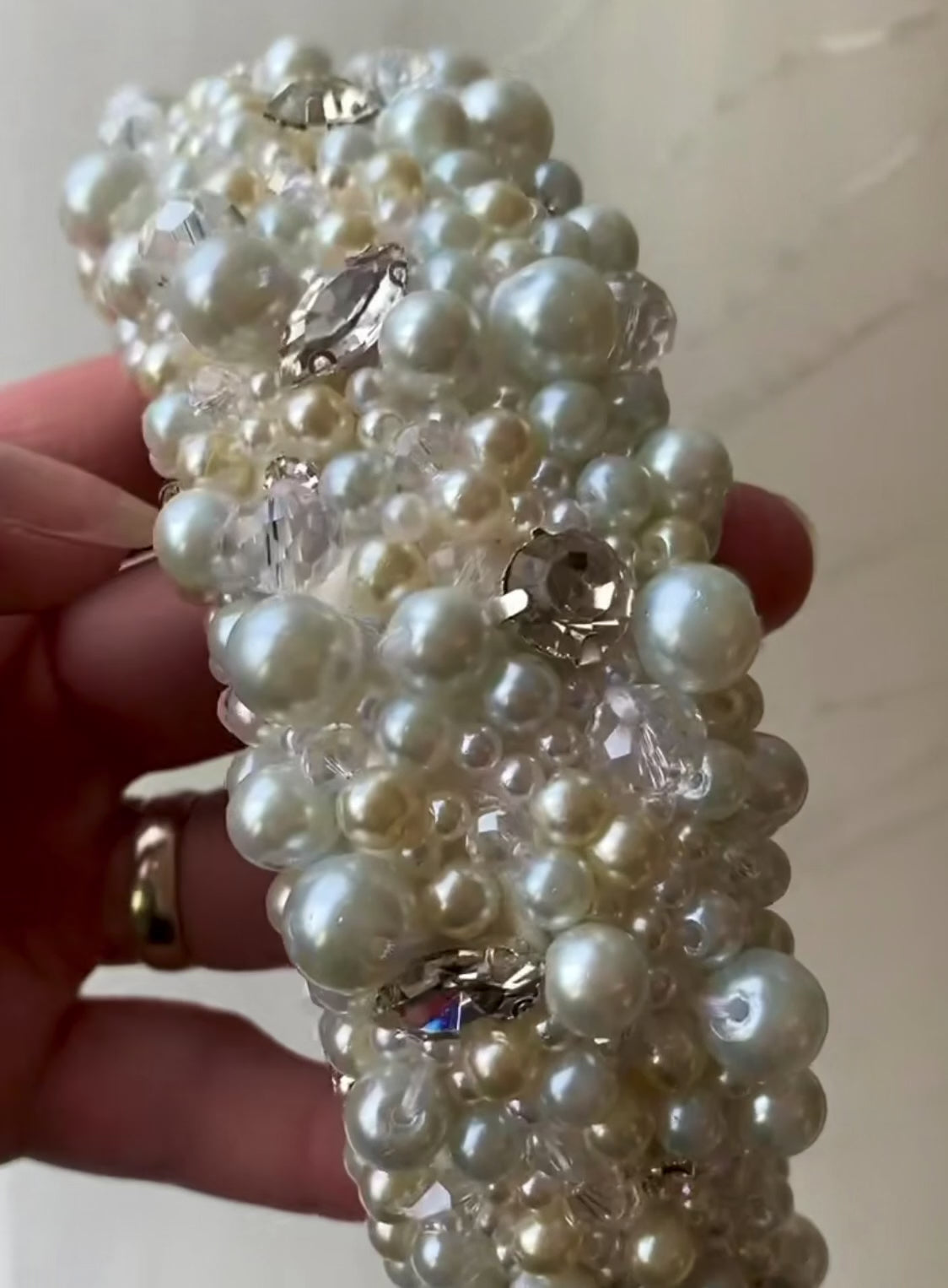 Crystal pearl Crown